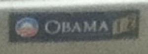 Bumper Sticker - Nashville - Obama 12 close up