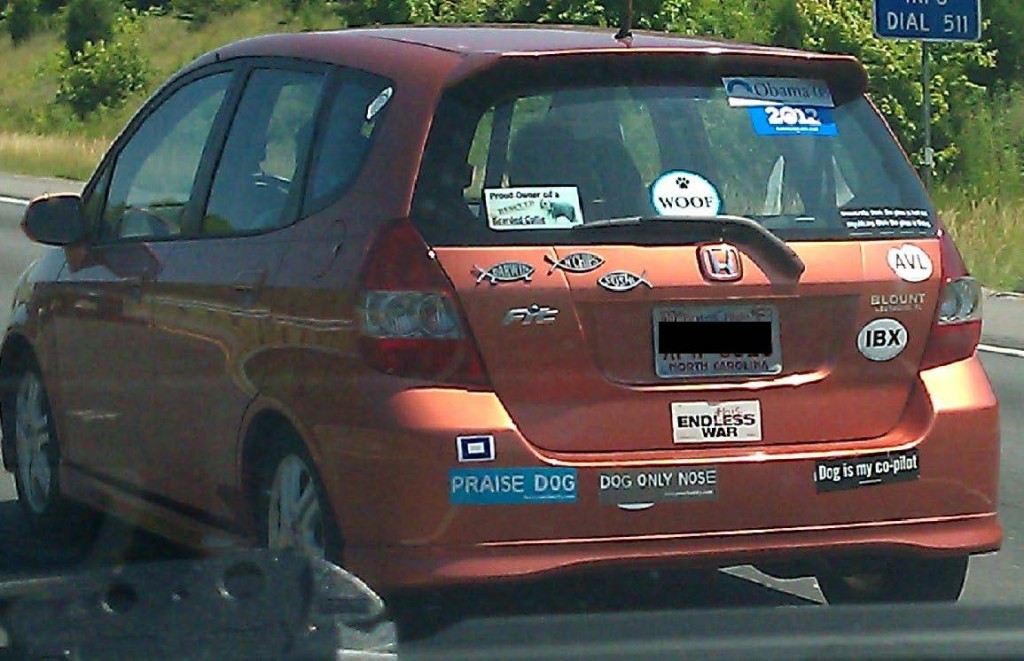 Bumper Sticker - North Carolina - Woof