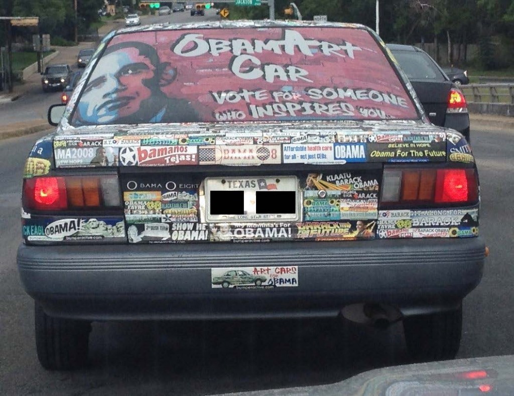 Bumper Sticker - Austin - Art for Obama