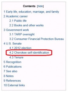 Elizabeth Warren - Wikipedia Contents 1-10-2013 - circled