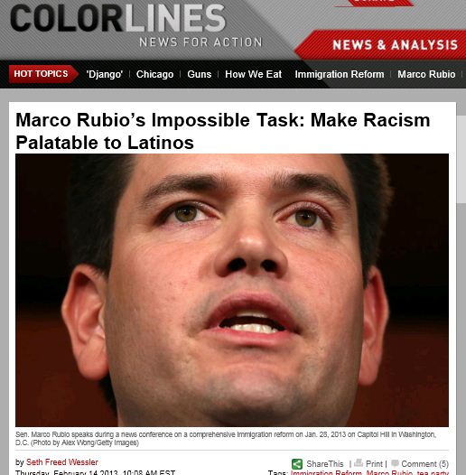Colorlines Marco Rubio make racism palatable to latinos