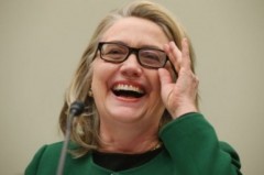 Hillary Clinton laughing