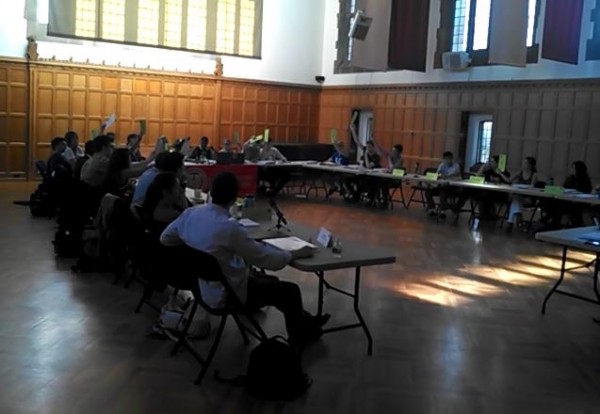 Cornell Student Assembly 4-10-2014 Vote Rejecting Divestment