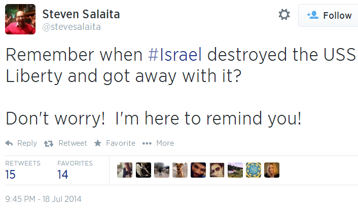 [Image: Twitter-@SteveSalaita-Israel-U.S.-Liberty-destroyed.png]