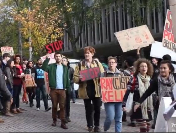 Ray Kelly Protesters on Street