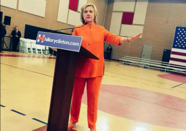 http://legalinsurrection.com/wp-content/uploads/2015/08/Hillary-Clinton-Orange-Pants-Suit-cropped-e1440624696535-620x438.png