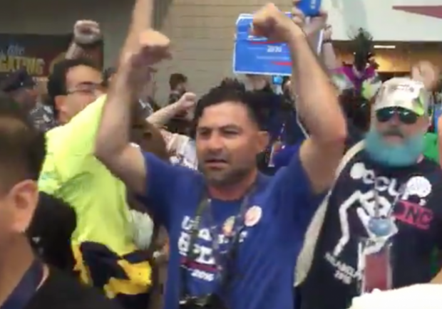 Bernie Walkout Dnc Protest Hillary Clinton 