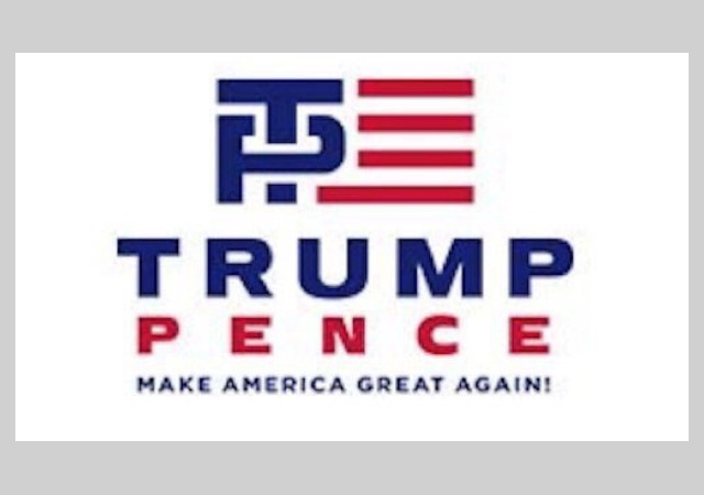trump logo | pence | campaign | logo | reaction | mockery