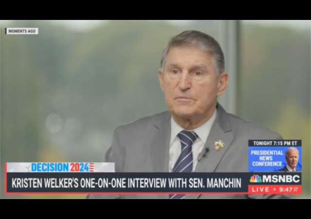 Retiring Sen Manchin Absolutely Considering A Run For President