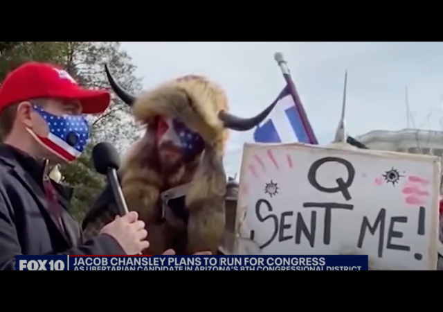 Jacob Chansley The Qanon Shaman Files Papers To Run For Congress In