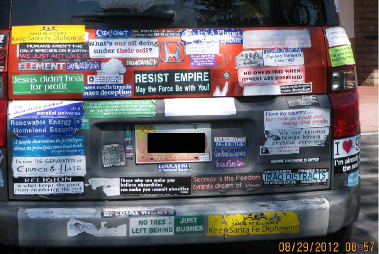 spammy bumper stickers