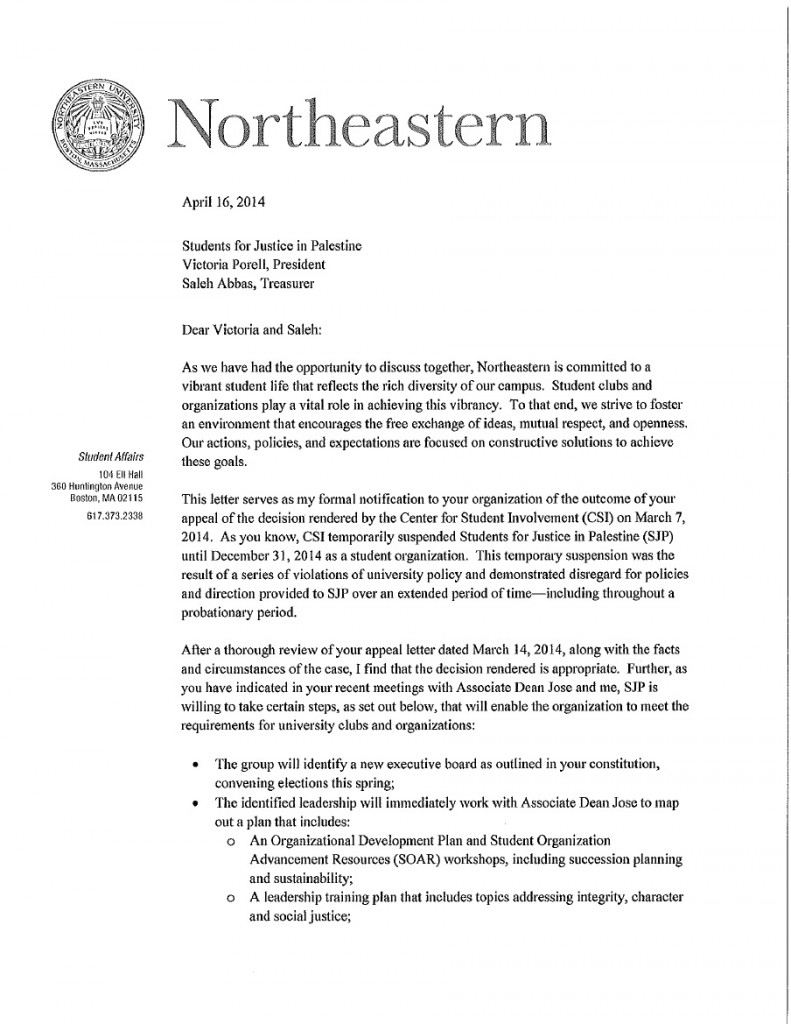 northeastern-sjp-reinstated-students-justice-palestine