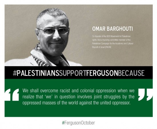 (Omar Barghouti, Co-Founder of BDS Movement, via Tumblr)