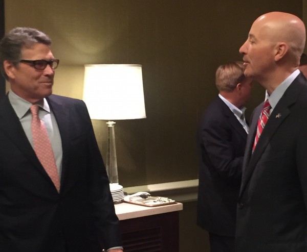 Governor Rick Perry 2016 President Texas Nebraska Governor Pete Ricketts Republican Kemberlee Kaye RedState Gathering 2015