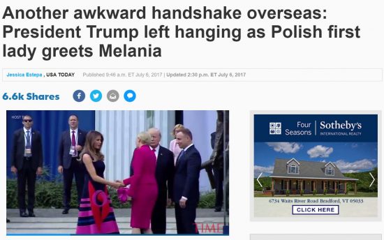 https://www.usatoday.com/story/news/politics/onpolitics/2017/07/06/donald-trump-melania-trump-meets-polish-president-and-first-lady/454763001/