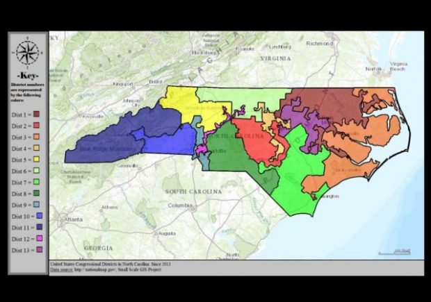 27 North Carolina Congressional District Map - Map Online Source