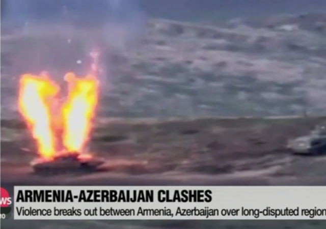 Heavy Fighting Flares Up Between Armenia, Azerbaijan Over Breakaway Region