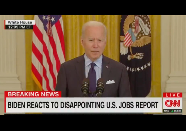 Biden Insists April’s Dismal Jobs Report Shows U.S. Economy is on the ...