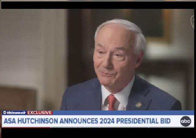 Former Arkansas Gov Asa Hutchinson Announces 2024 Presidential Run