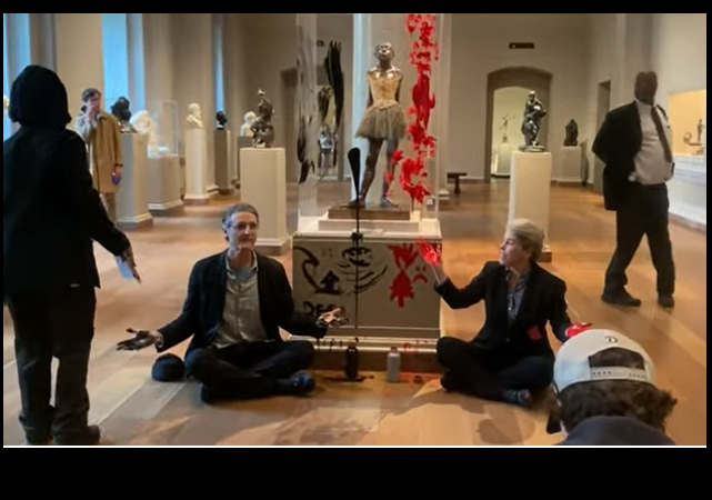 Climate Change Cultists Facing Federal Charges for Vandalizing Case Containing Famous Edgar Degas Sculpture - Vimarsana News