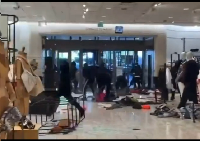 Caught on video: Dozens of thieves ransack a Nordstrom in Los Angeles