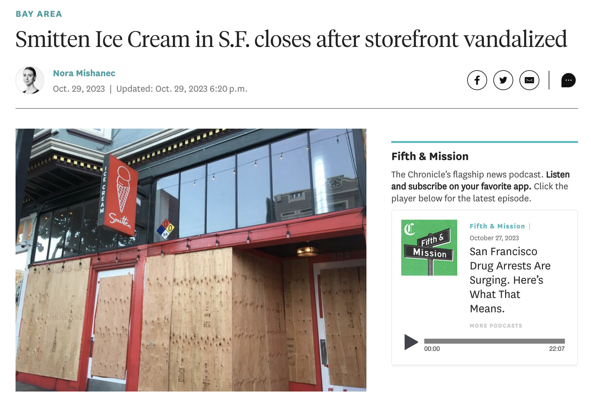 Smitten, Jewish-owned ice creamery, vandalized