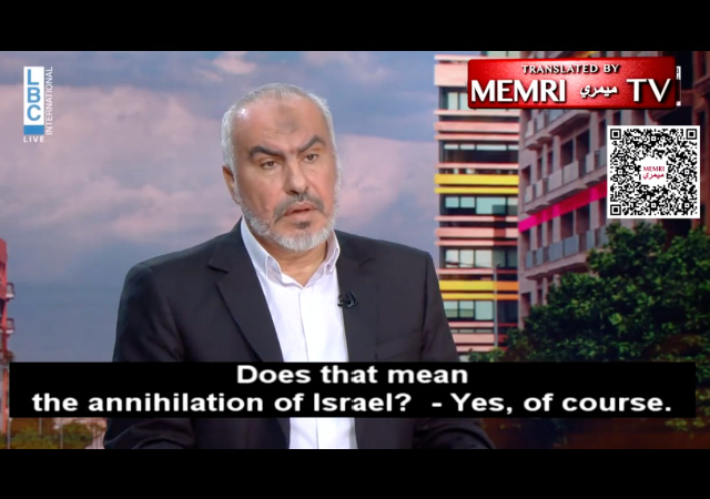 Hamas Official: ‘we Must Teach Israel A Lesson And We Will Do This 