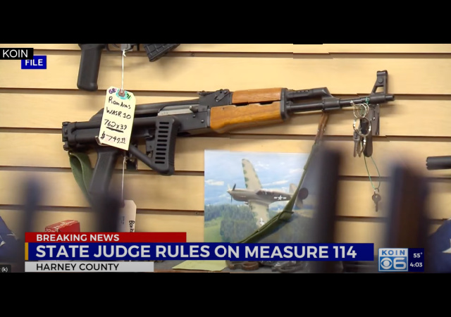 Judge Rules Oregon Gun Control Law Violates The State Constitution