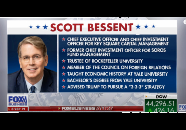 Trump Nominates Scott Bessent for Treasury Secretary