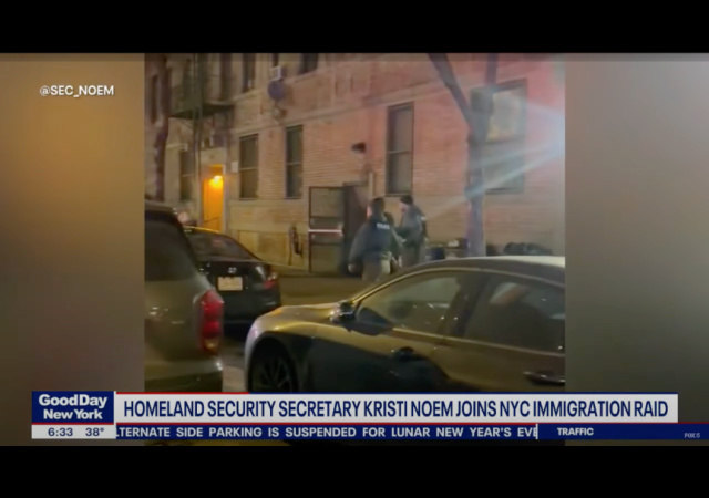 DHS Sec. Noem Joins New York City Raid to Arrest Criminal Illegal Aliens