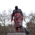 Outrage After Churchill Statue in Parliament Square Defaced With Antisemitic Messages