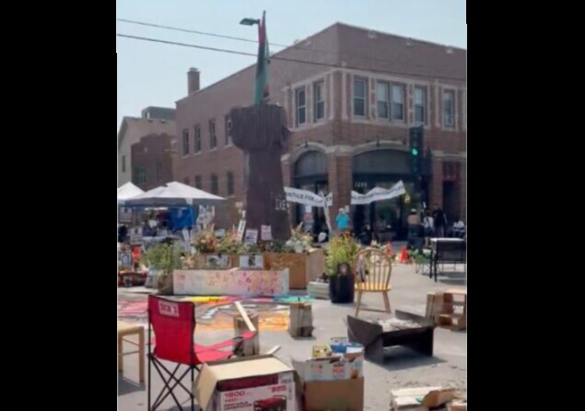 Madison City Hall Helps BLM Maintain ‘Corey Ruiz Autonomous Zone' — Nail-Studded Perimeter and All