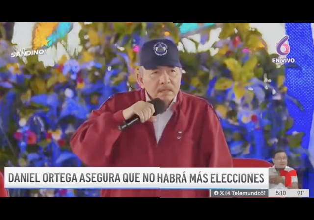 Nicaragua President Daniel Ortega: ‘There Will Never be Elections Here Again'