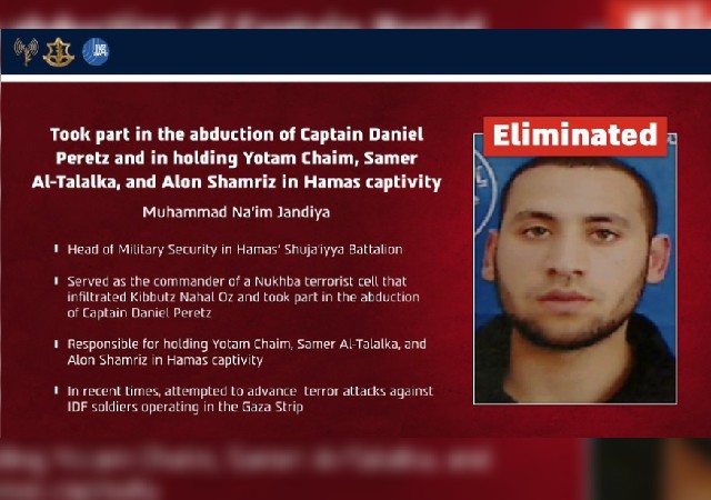 Israel Eliminates Hamas Terrorist Behind Abduction of IDF Capt. Daniel Perez on October 7 