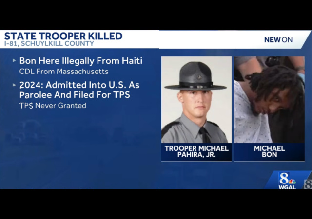 ICE Issues Detainer for Haitian Illegal Alien Charged in Fatal Pennsylvania Trooper Crash