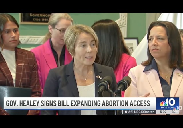 Massachusetts Governor Signs Law Allowing Abortion Up to Birth